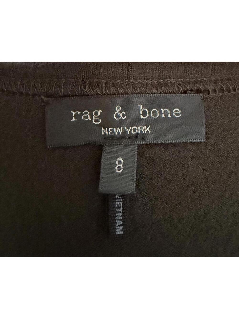 New Rag & Bone Yan Long Sleeve Wool Sweater Dress in Army Size 8 - Picture 11 of 13